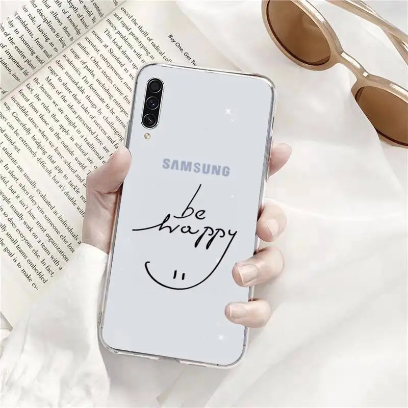 

Love Heart Letter Phone Case Transparent for Samsung s9 s10 s20 Huawei honor P20 P30 P40 xiaomi note mi 8 9 pro lite plus
