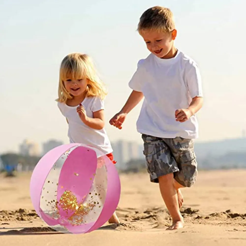 Летняя Вечеринка плавание пляжный мяч Прозрачный светящийся надувной игрушки
