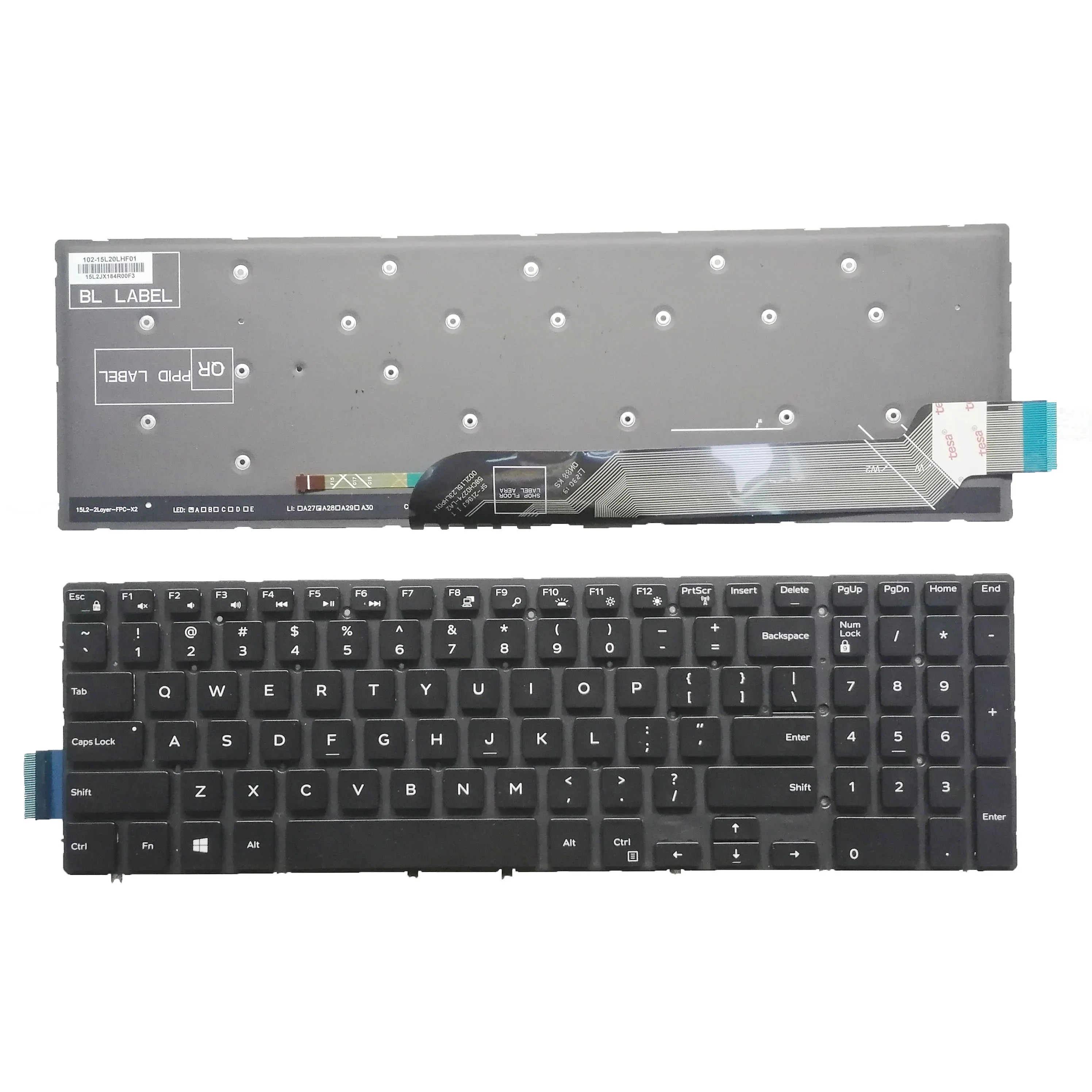 Новая клавиатура с подсветкой для Dell Inspiron 15 5565 5567 5570 5575 7566 7567 G3-3579 3779 3583 G5 5587 G7 7588 US -