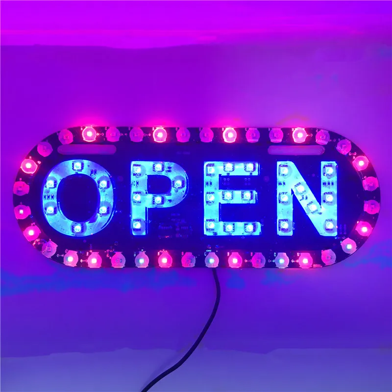 Магазин рекламы открытая вывеска Панели светодиодный доска Дисплей рабочий цех