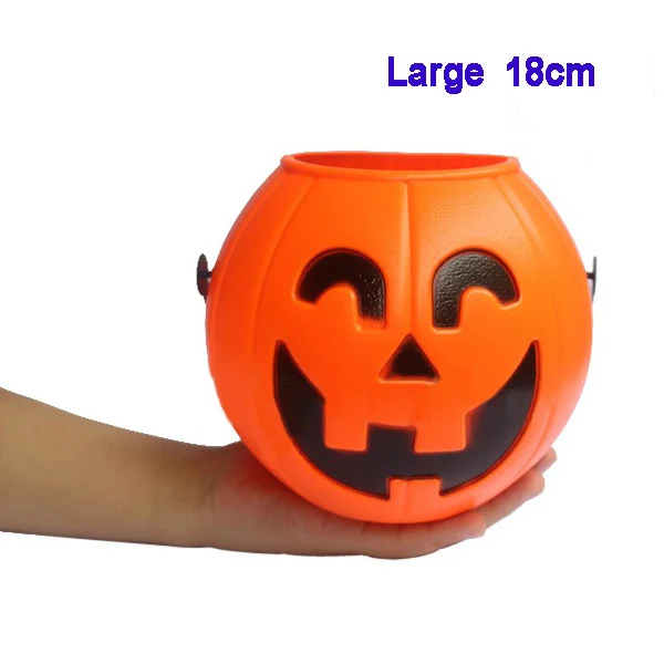 Хэллоуин Тыква трюк лакомство Лут сладкие конфеты носить держатель Jar жбан бочка