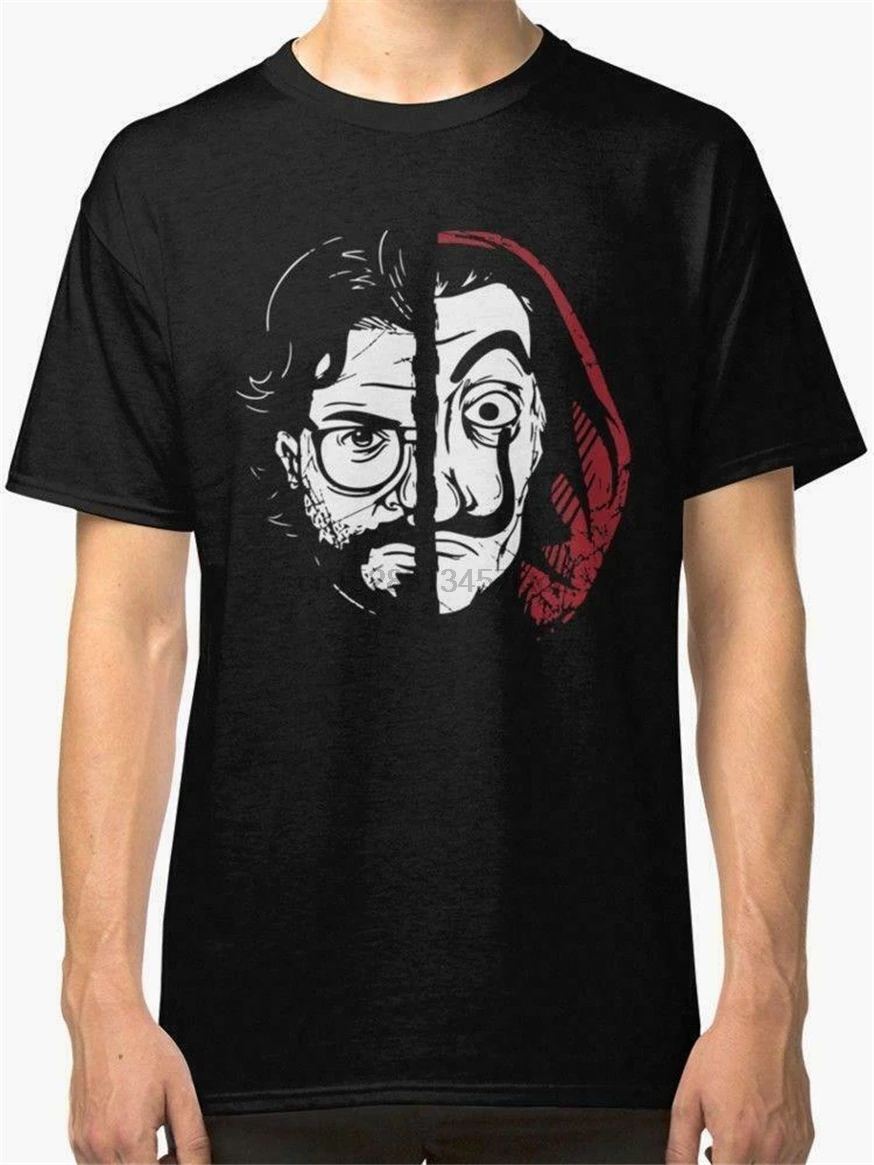 La Casa De Papel Профессиональная мужская футболка с коротким рукавом высокого