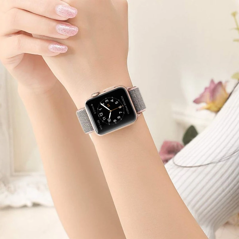 Спортивная петля для Apple watch Band 4 5 correa iwatch 3 2 1 42 мм 38 мм 44 мм 40 мм Apple watch ремешок браслет pulseira аксессуары