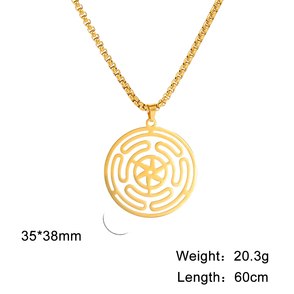 My Shape Ожерелье Hekate с подвеской-колесиком для мужчин Ювелирное Украшение в стиле