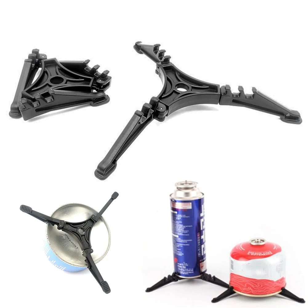 

Outdoor Fixed Bracket Camping Gas Tank Stove Base Holder Prevention Shelf Bottle Stand Canister Cartridge Tripod Bracket