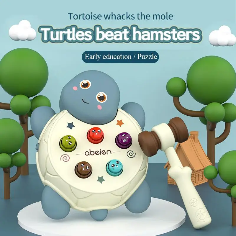 

Детский Электрический светильник, музыкальный Милый Забавный черепаховый играющий хомяк, игрушечный интерактивный игровой автомат для ро...