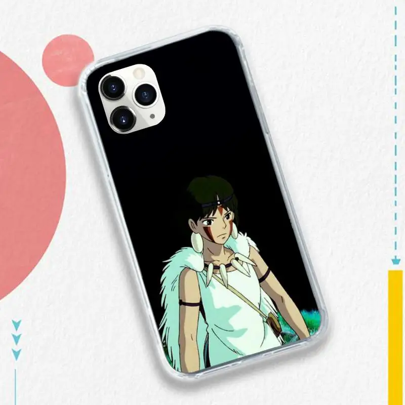 

Studio Ghibli Princess Mononoke anime high quality Phone Case shell for iPhone 11 12 pro XS MAX 8 7 6 6S Plus X 5S SE 2020 XR
