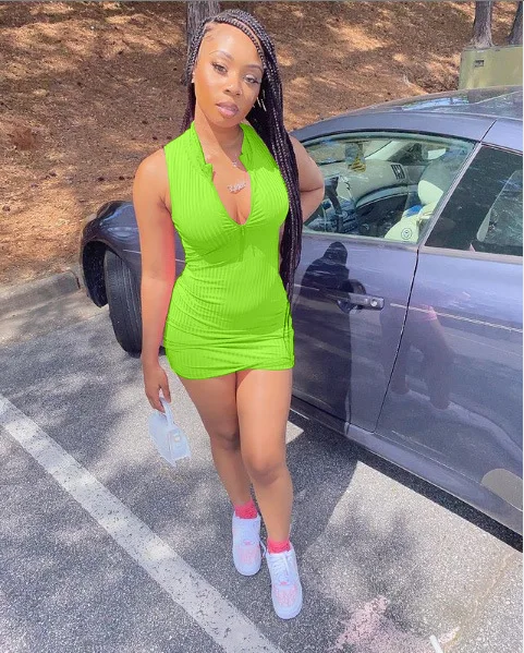 

2021 Women Dress Summer Solid Bodyocn Sexy Zipper V Neck Sleeveless Tight Short Pencil Clubwear Party Dresses Women Clothes New