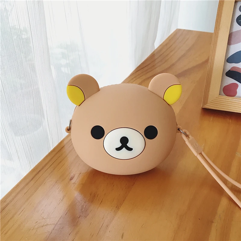 coin purse Новинка, силиконовый женский кошелек с мультяшным рисунком, мини круглый кошелек с карманом для монет, женские сумки, держатели для карт, роскошный брендовый прозрачный кошелек - Цвет: coin purse