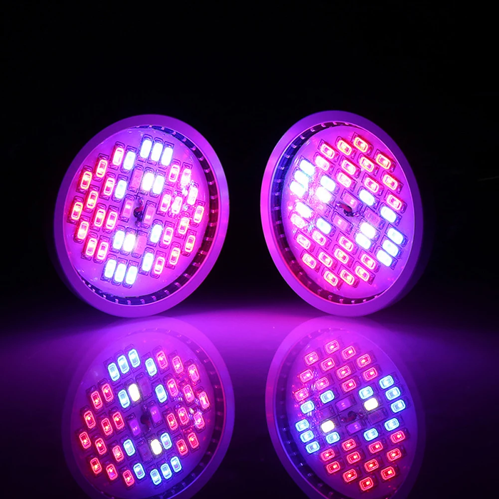 Светодиодный светильник с двумя головками 60 Вт для выращивания растений