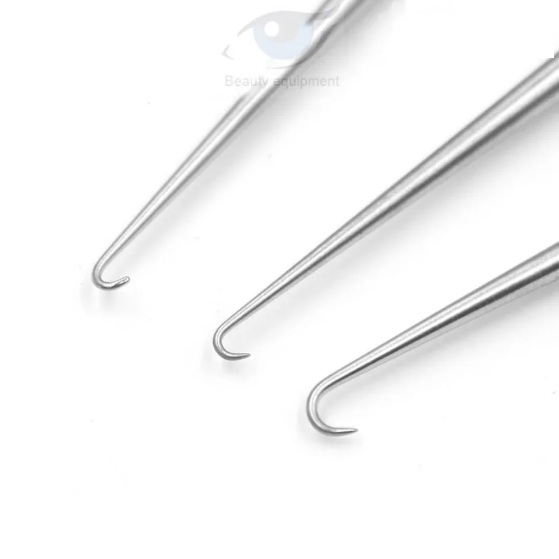 Stainless steel cosmetic plastic question mark type hook blunt head sharp single eyelid facial skin | Красота и здоровье
