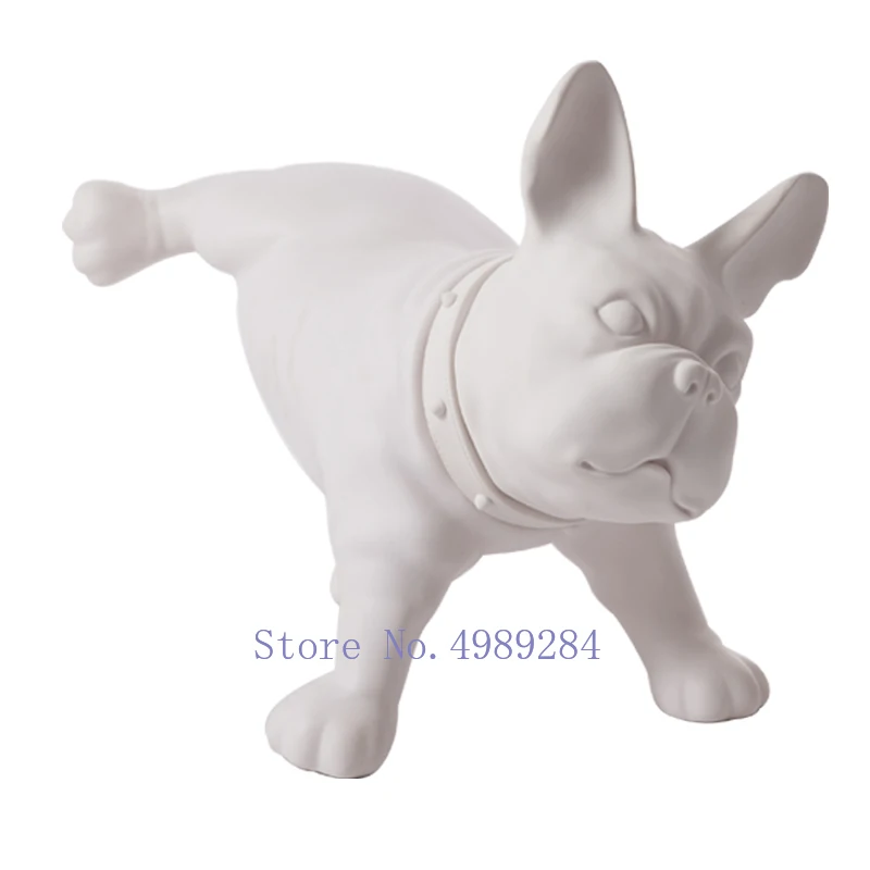 Французский бульдог украшение имитация собаки скульптура для дома гостиной