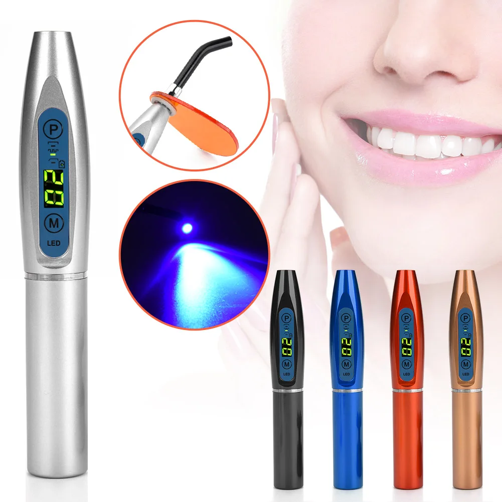 

Rechargeable Wireless Dental Curing Resin Lamp LED Light Three Modes Large Capacity Lithium Battery Oral Clean Hygiene Care Tool