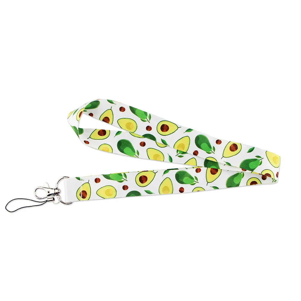 

Ransitute R1118 Summer Avocado Creative Lanyard Badge ID Lanyards Mobile Phone Rope Key Lanyard Neck Straps Accessories