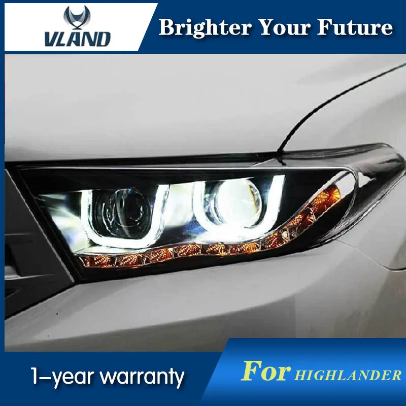 Автомобильный стайлинг фары для Toyota Highlander 2012-2016 модернизированные HID проектора в