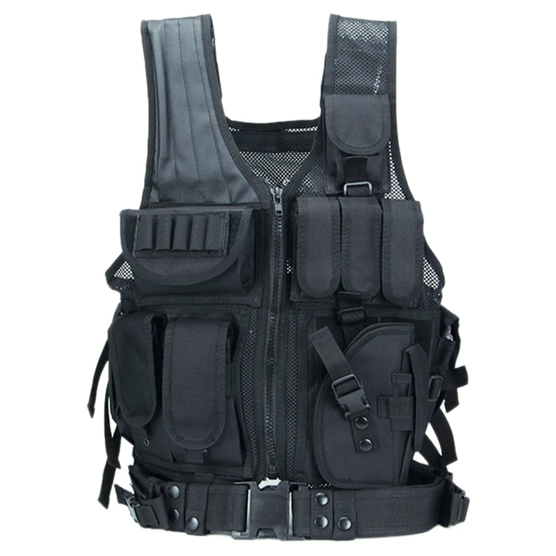 

Уличный боевой армированный жилет, жилет для активного отдыха, полевой жилет из дышащей сетки, армированный жилет для военных учений