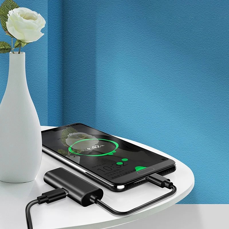 Тип-C 3-в-1 постоянного тока в переменный конвертер QC быстрой зарядки PD цифровой o