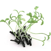 12pcs mini bean sprout hair grips kids sweet girls plant grass hairpin printing hair clips claw kids hairpins hair styling tool