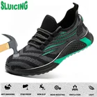 Рабочая обувь анти-Убойные рабочие кроссовки мужской нерушимой рабочая обувь Мужская обувь Легкий Мужская обувь подносок, стальная Антипрокольная стелька для мужчин