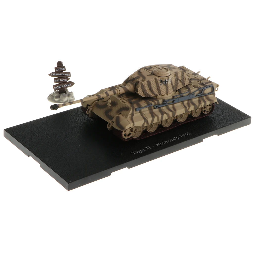 1/72th Diecast WWII Немецкий Тигр II-Нормандия 1945 модель танка игрушка подарок на день