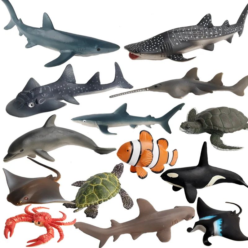 High Quality PVC Simulation Animals Mini Animal Solid Variety Rich Modeling Realistic Marine Series Set Teaching Toy | Игрушки и хобби