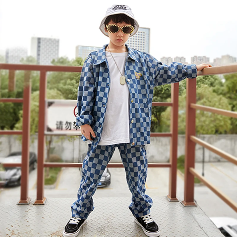 Костюм для джазовых танцев мальчиков свободная рубашка комплекты со штанами