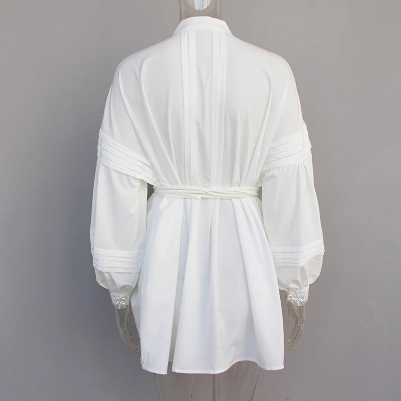 Женское кружевное платье TWOTWINSTYLE винтажное с вышивкой и длинным рукавом вечерние