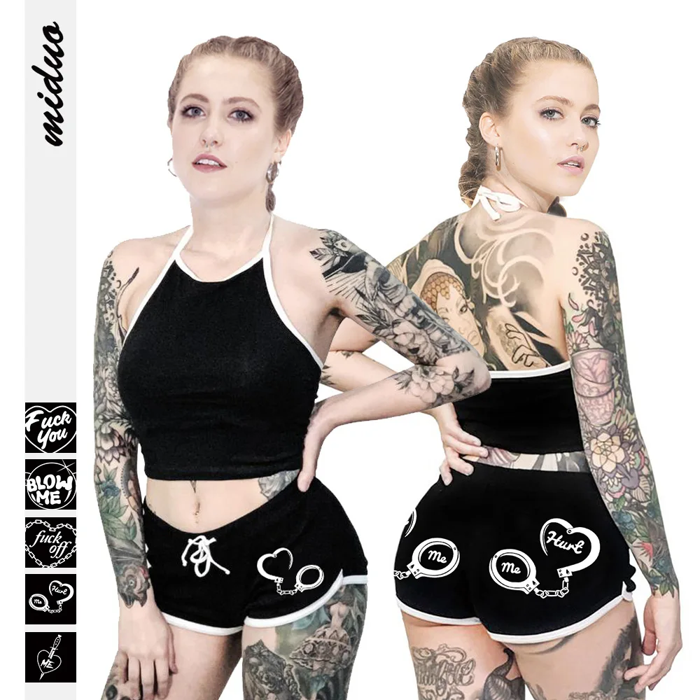 

New Summer Love Letter Prints Casual Gym Sport Yoga Shorts Breathable Beach Pants Women bottoms Tops Dropshipping