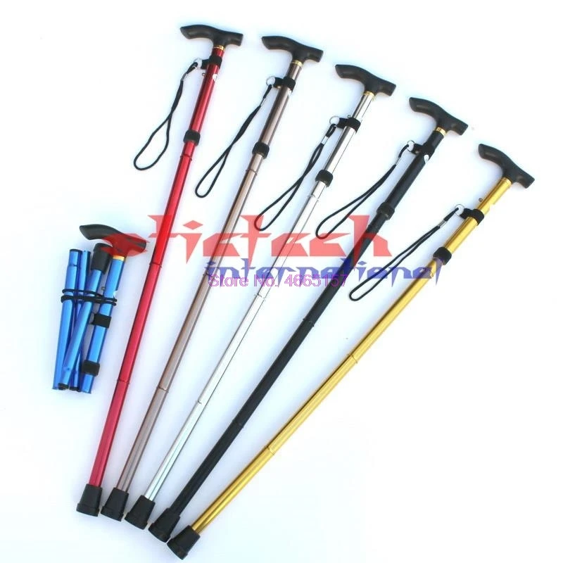 По dhl ИЛИ ems 50 шт. ходячие альпинизма трость Сверхлегкий складной Пеший Туризм
