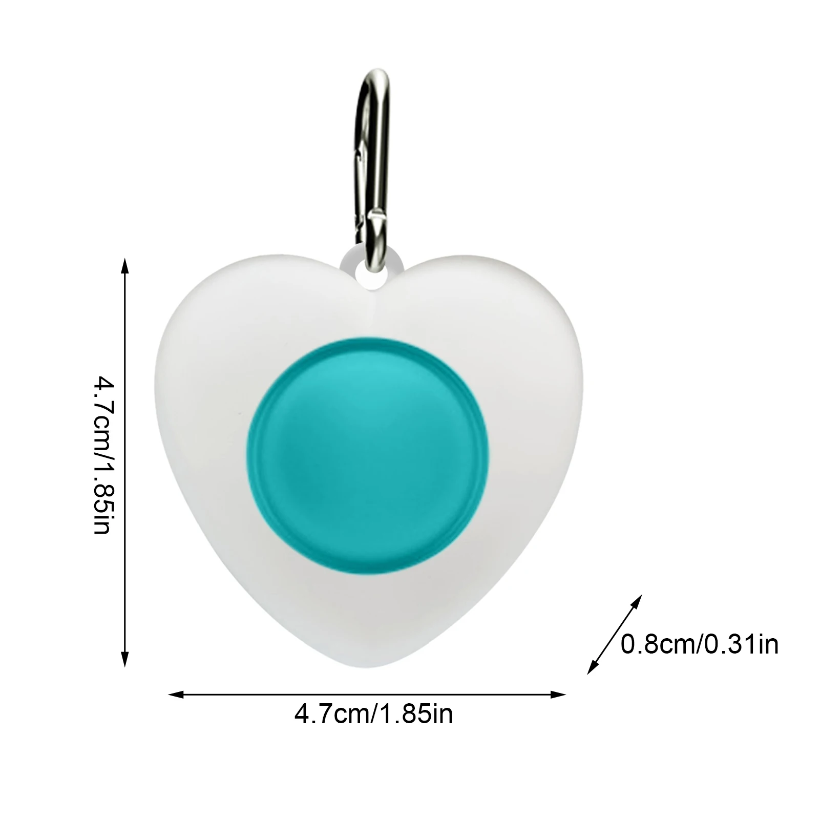 

Silicone Press Toy 1 PCS Stress Relief Fidget Simple Dimple Toy 4 Colors Hand Toys For Kids Adults Hanging Decoration