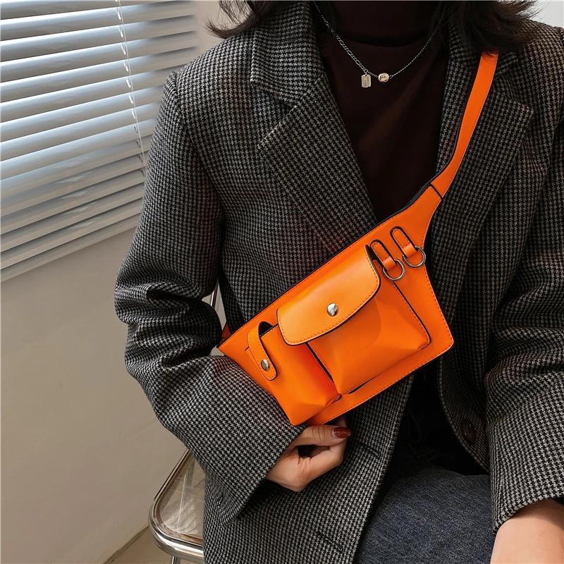 Поясная Сумка из искусственной кожи для женщин забавная Роскошная дамская