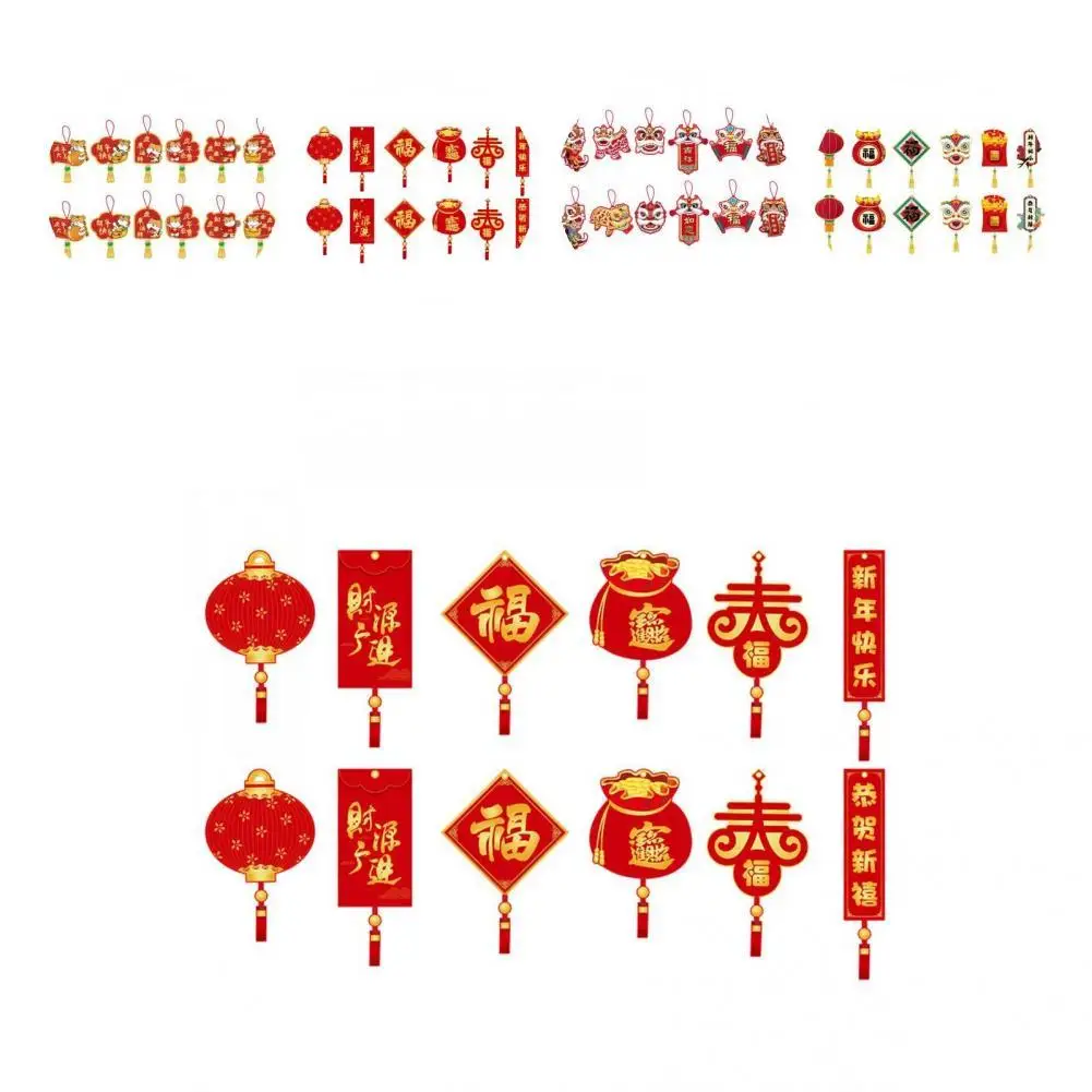 

Eye-catching Multicolor Creative Chinese Idiom Hanging Decor for New Year