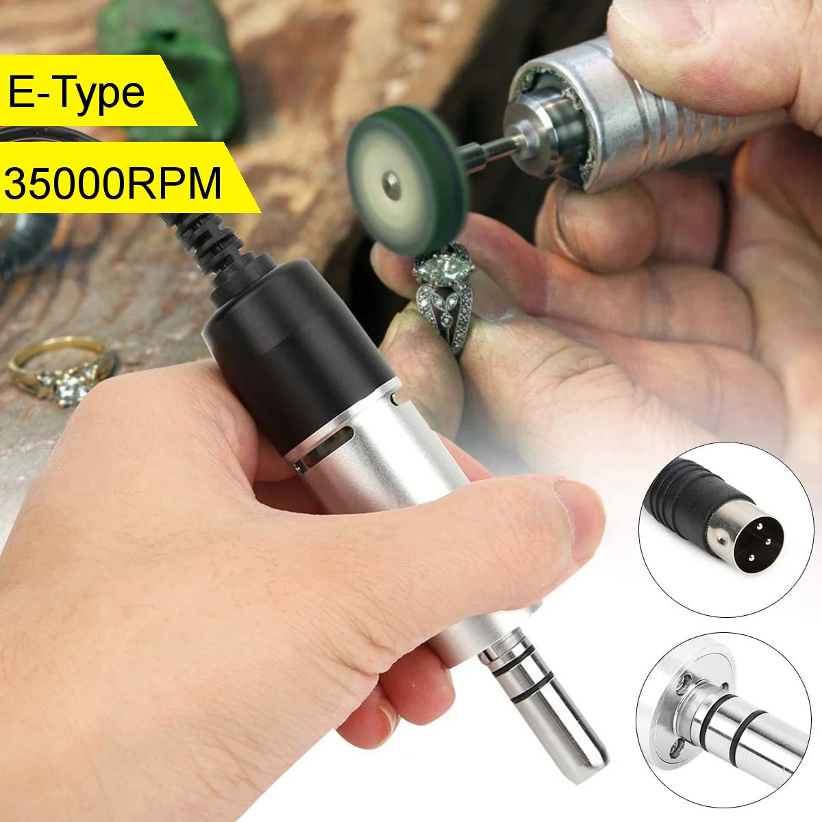 

35000RPM mechanical equipment E-type Micromotor handle Nails polisher Art pen Electric Nail Drills Dental Lab Machine