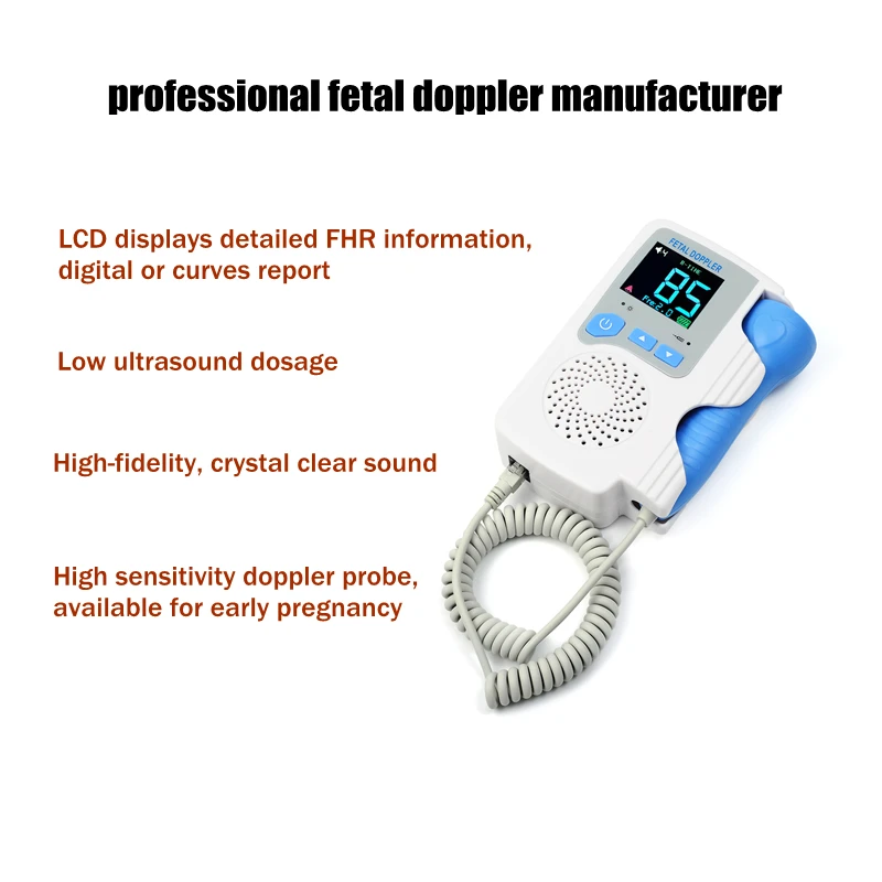 Фетальный допплер Kzecom FDA CE монитор сердечного ритма плода для беременного