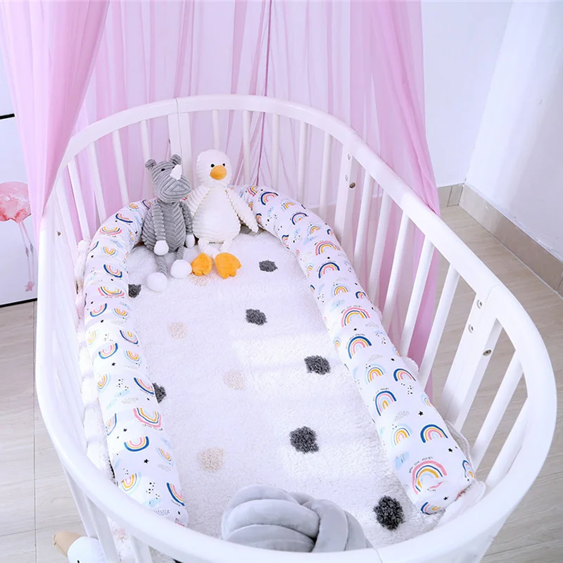 

Baby Nursery Bed Bumper Thicken Bumper One-piece Crib Around Cushion Cot Protector Pillows Newborns Room Decor
