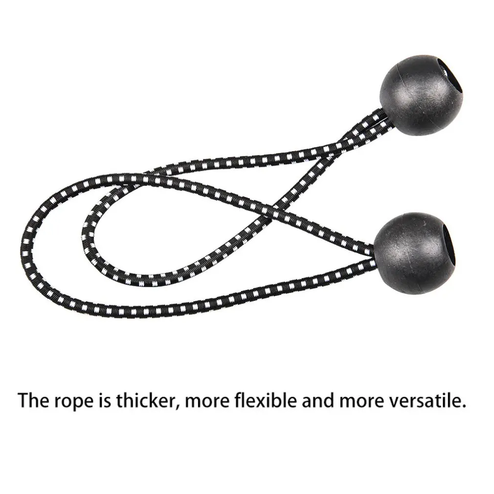 

Outdoor Tent Canopy Oxford Rope Strapping Elastic Ball Rubber Band Rainproof Tarpaulin Accessories Fixed Ball Clip