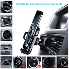 Phone Holder For Car Air Vent Mount No Magnetic Mobile Phone Cell Phone Clip Stand Support Smartphone Voiture