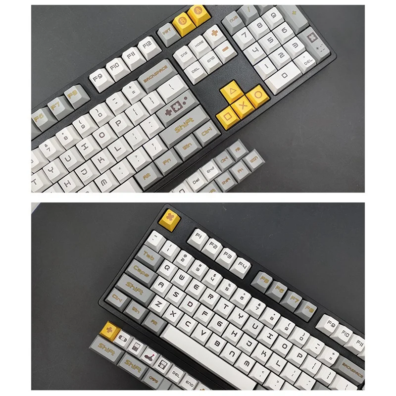 

131 Key Height PBT Keycap Sublimation Game Console Theme 61/64/68/87/104 Mechanical Keyboard Cap