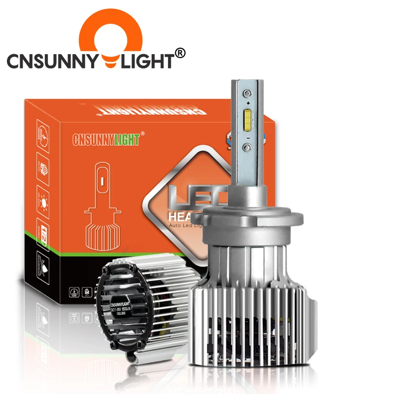 CNSUNNYLIGHT Автомобильные фары D1S D2S D3S D4S D2H светодиодный двухлучевой свет 8500Lm CSP