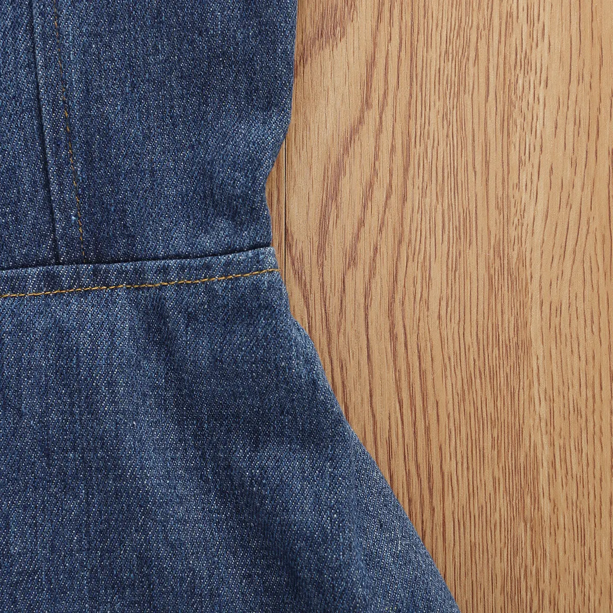 Детское летнее платье-трапеция без рукавов на пуговицах | Детская одежда и обувь