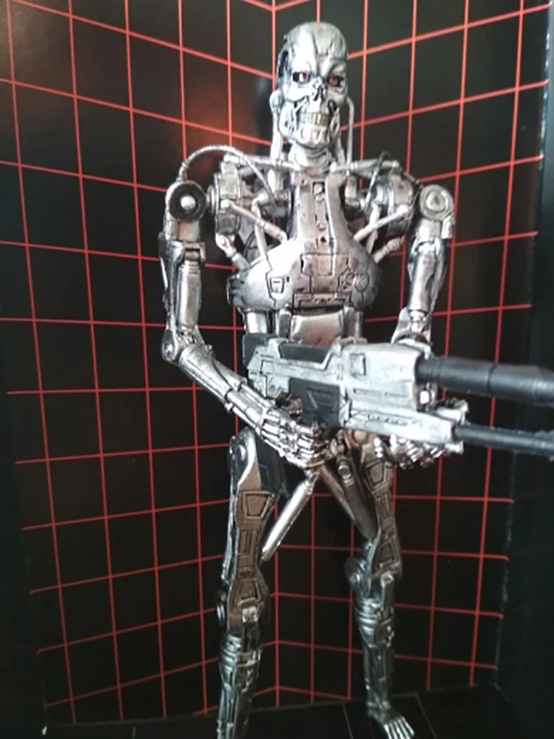T-800 эндоскелет фигурку Фигурка Терминатора коллекционные модели игрушки куклы
