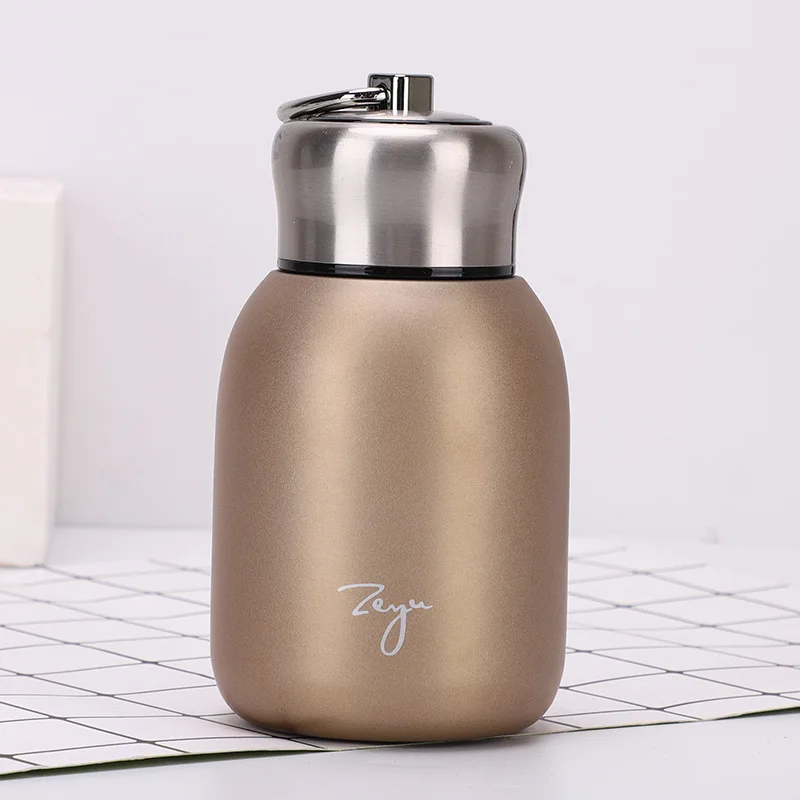 

360ml Lifting Mini Cup Personalized Stainless Steel Sports Cup Handle Pocket Gift Water Bottle Drinkware Vacuum Thermoses