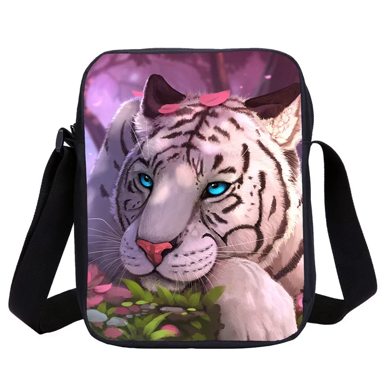 Маленькие сумки мессенджеры для мальчиков и девочек через плечо с 3D принтом