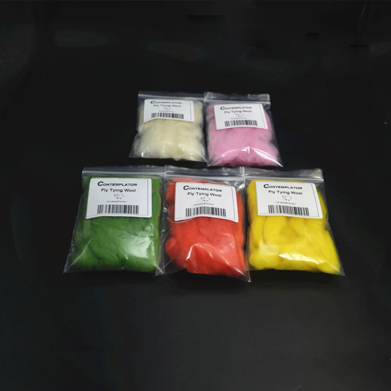 1 пакет лепбун шерстяной плавающий Краб узор материал для вязания мушек 14 цветов