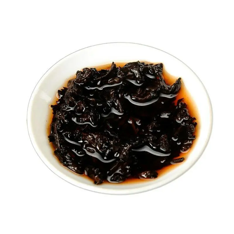 

Aged CNNP Yellow Print Zhong Cha Yunnan Pu-erh Shu Tea Cake 2002 357g Ripe