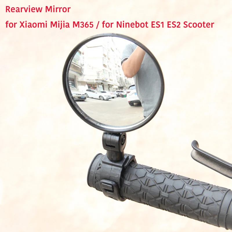 Scooter Rearview Mirror for Xiaomi Mijia M365 Ninebot ES1 ES2 Scooter Qicycle EF1 Bike Back Mirror Cycle Strap Reflex Rear View