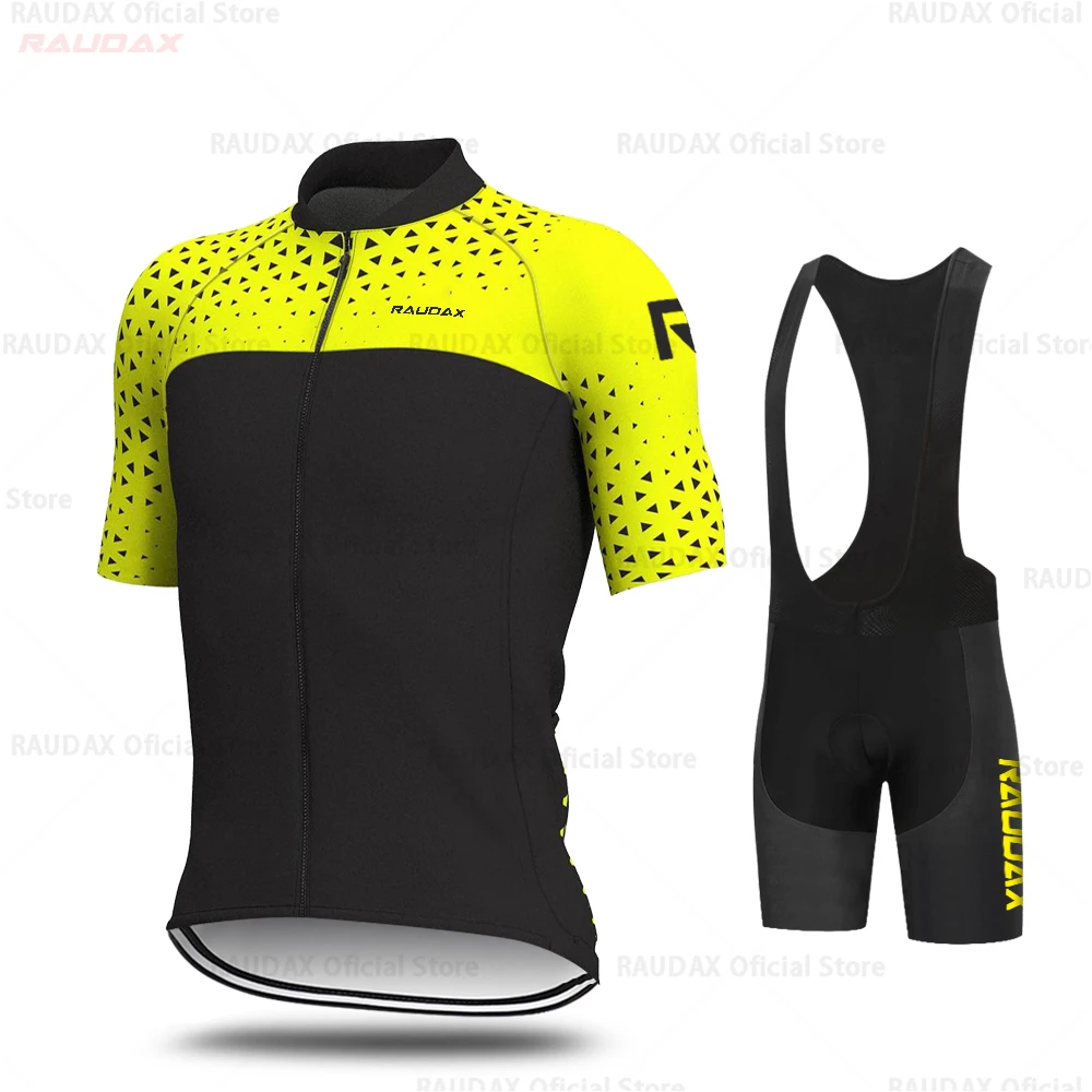 Bib cycling set Aleing Для Мужчин's майки спортивные комплект одежда для велоспорта Pro Team MTB велосипедные шорты, велосипедный майки для триатлона Ropa Ciclismo - Цвет: Bib cycling set