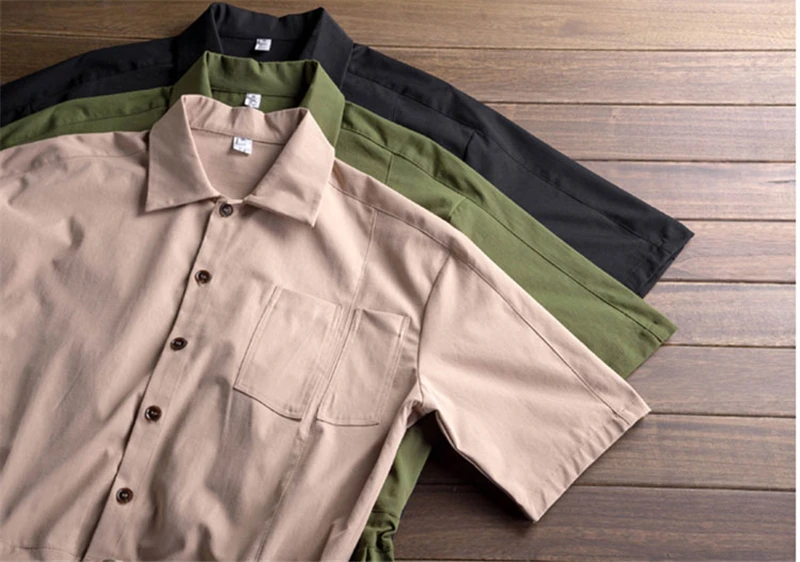 Комбинезон ZYYong мужской с отложным воротником и коротким рукавом уличная одежда в