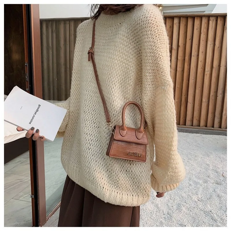 Миниатюрная женская сумка с крокодиловым узором новинка 2019 Крокодиловая Женская