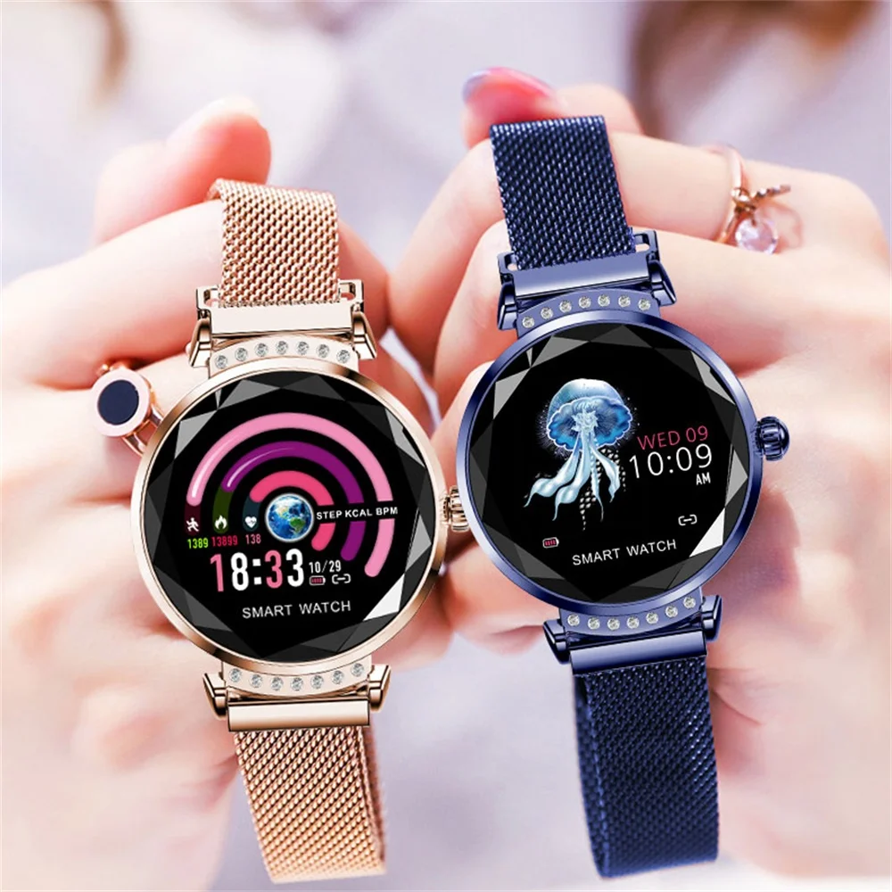 

696 H2 fashion women bracelet woman bangles gold bracelets Blood Pressure Watch Fitness Activity Tracker H8 Bracelet Band H1